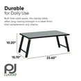 thumbnail image 3 of PJ Wood Folding Laptop Desk Tray Portable Bed Table for Computer Work, Black, 3 of 10