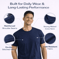 thumbnail image 7 of BILLIONHATS Men’s Cotton T-Shirt 6 Pack, Big Tall Short Sleeve Lightweight Tees for Men, Packs of Bulk T-Shirts (2X-Large), 7 of 7
