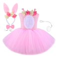 thumbnail image 2 of BELOVING Easter Rabbit Costume Tutu Set Animal Outfit for Stage Show Masquerade Party M, 2 of 10
