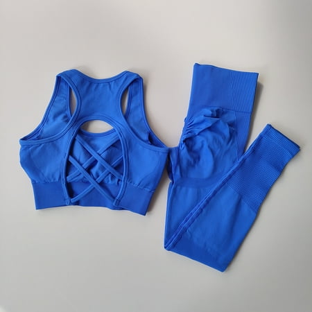 Women s tracksuit Fitness Suit Yoga Sets Sportswear Workout Sports Bra+High Waist Leggings Gym Clothing Seamless Sports Suits
