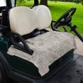 thumbnail image 2 of Golf Cart Seat Covers for 2 Seater, Gray Brown Soft Microfiber Cart Seat Towel Blanket, Vintage Shabby Texture Making Old Absorbent Breathable Non Slip Bench Seats Protector for Golf Course 51"x31", 2 of 9