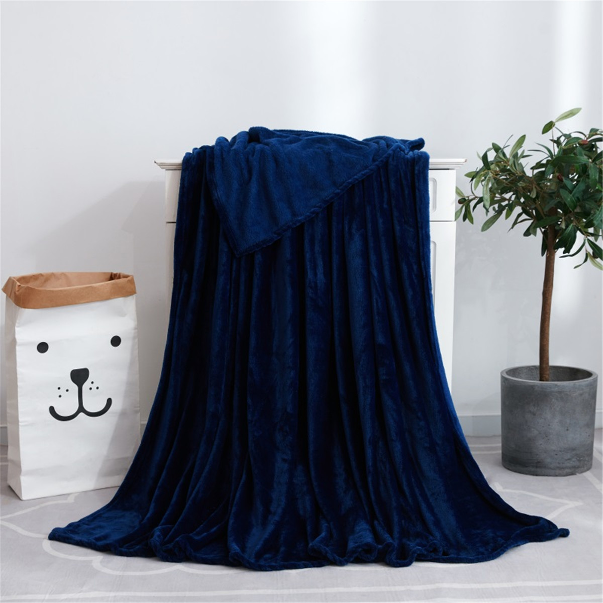 Details about / Fleece Blankets Anti-Static Throw for Bed Warm Sofa Thermal Blanket Queen Size