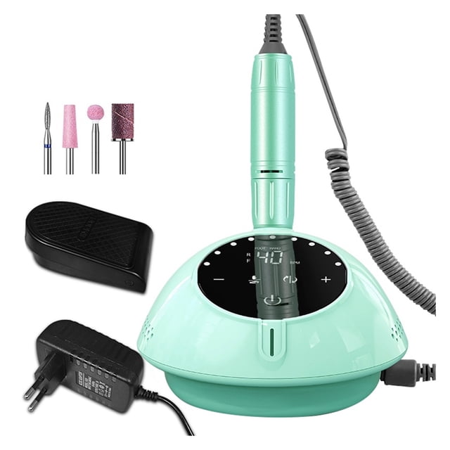 40000RPM Nail Drill Machine With HD Display, Manicure Machine New Upgrade Electric Nail File With Cutter, Nail Art Salon Tools ,Easy to Use