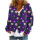 thumbnail image 2 of Puntoco Chaqueta Informal Con Botones Y Estampado De Moda Para Mujer, 2 of 5