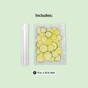 FoodSaver Heat Seal 11 in. Vacuum Sealer Roll, 11 x 12, Clear, 1-Pack