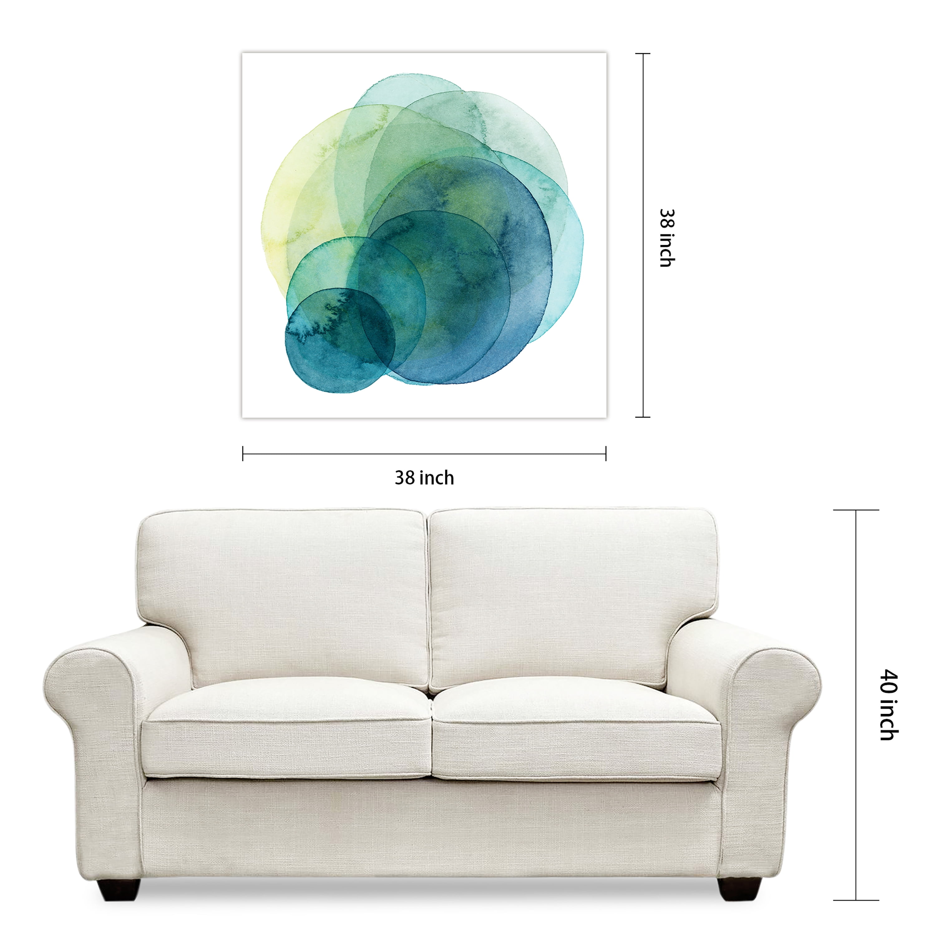 Empire Art Direct Evolving Planets IV Frameless Free Floating Tempered Glass Panel Graphic Wall Art, 38" x 38" x 0.2", Ready to Hang