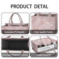 thumbnail image 4 of Large Capacity Tote Bag,Pink Marble Pattern Handbag Fashion Luxury Tote Bag,15.7"x13"x 5.1" Inches,Laptop Compatible, 4 of 6