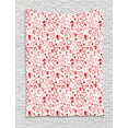 thumbnail image 1 of Valentines Tapestry, Red and White Pattern with Sketchy Hearts Dots Arrows Romance and Love Theme, Wall Hanging for Bedroom Living Room Dorm Decor, 40W X 60L Inches, Scarlet White, by Ambesonne, 1 of 2