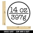 thumbnail image 2 of 14 oz 397g Ounce Grams Weight Label Rubber Stamp for Scrapbooking Crafting Stamping - Medium 1 Inch, 2 of 7