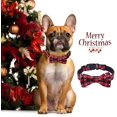 thumbnail image 3 of Dog/cat/pet Adjustable Collar Nylon Bowknot Snow Pattern Christmas Theme (red-l), 3 of 5