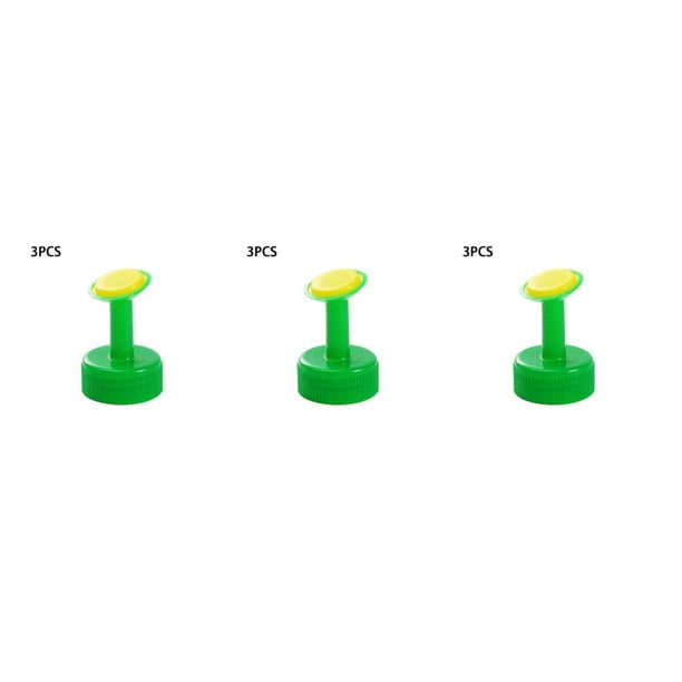 Injueey Paquete de 3 Boquilla de regadera Aspersor Planta Flor Agua Aspersión Botella Cabeza Patio Jardinería Irrigación Verde Type1 NO1