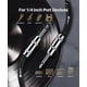 thumbnail image 3 of Cable de Audio para Instrumento GEARit Negro Blanco 20 Pies 1/4 Pulgadas Macho a Macho para Bajo y G, 3 of 6