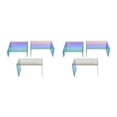 thumbnail image 3 of tredstone Stylish Rainbow Acrylic Display Stand for Buffets Jewelry and Retail Dazzle Customers Riser Shelf Rainbow Color 3 pcs/set 2Set, 3 of 5