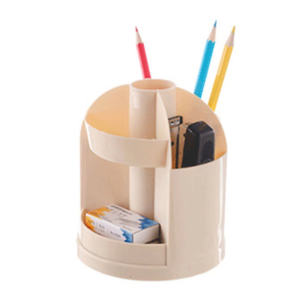 Multifunction Office Desktop Rotating Pen Holder Cosmetic Eyeliner