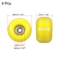 thumbnail image 2 of Uxcell Skateboard Wheels with Bearings Street Wheels for Skateboards Cruiser Wheel Yellow, 2 of 5