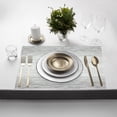 thumbnail image 4 of Dainty Home Set of 6 Placemats | Elegant and Durable | 12x18 in PVC Non-Slip Washable Place Mats | Tear-Resistant Heat | Resistant Placemats, 4 of 9