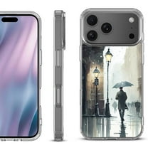 For iPhone 17 Pro Max Protective Shockproof Phone Case, by OneToughShield - City in the rain