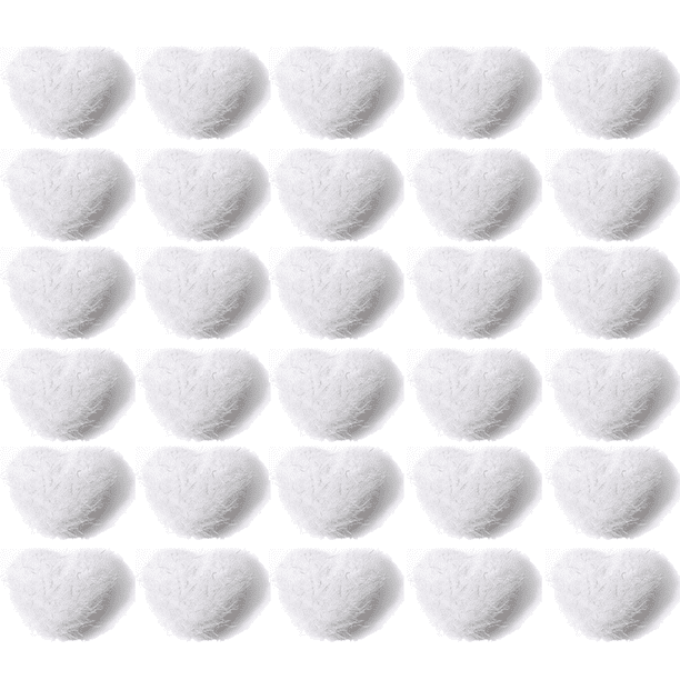 Pompones para decoración de uñas en forma de corazón - Pompones esponjosos para decoración de uñas desmontables Pompones magnéticos 3D con base magnética para diseño y decoración de uñas