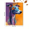 thumbnail image 3 of Watercolor Greyhound Portrait Canvas Wall Art, Pet Decor for Living Room Bedroom Office Hallway, 3 of 8