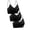 Black, variant on 6 Pieces Women's V Neck Seamless Bra Padded Camisole Bandeau Sports Bra, Wireless Sleep Bra Everyday Underwear, Sexy Deep V Gathering Bralette, High Elasticity Fitness Vest, 6PC Value Set