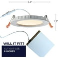 thumbnail image 6 of Bulbrite 773260 - LED14JBOXDL/6/927/WHRD/D LED Recessed Can Retrofit Kit with 5 6 Inch Recessed Housing, 6 of 7