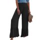 thumbnail image 1 of Txlixc - Pantalones de salón para mujer, holgados, cómodos, de pierna ancha, con parte inferior con volantes, de talle alto, sueltos, informales, para trabajo Txlixc Casual, 1 of 5