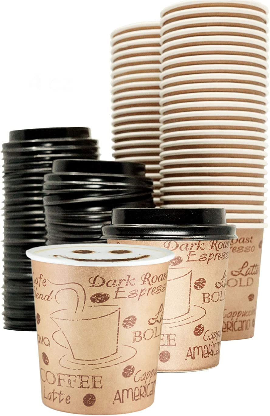 Custom 4oz. Paper Cups Disposable Hot Cup Espresso Cups for Party/ Travel/  Event