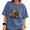 Blue-1, variant on Women's Vintage Washed Line Art Floral Graphic Tee Retro Rose Illustration Summer Casual Short Sleeve Crew Neck Top