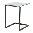 thumbnail image 2 of LumiSource Black Metal, Clear Glass Zenn End Table, 2 of 4