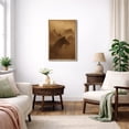 thumbnail image 3 of Framed Canvas Print Horse Running Wall Art Vintage Farmhouse Decorative for Living Room Bedroom - 24"x36" NATURAL, 3 of 8