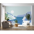 thumbnail image 6 of Abstract Non-pasted Wallpaper Wall Mural - Modern Sea & Mountains, 6 of 7