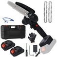 thumbnail image 1 of HDJ Mini Motosierra Inalámbrica de 6 Pulgadas con 2 Baterías, Motosierra Eléctrica Portátil con una Sola Mano para Cortar Madera y Podar Ramas de Árboles, 1 of 8