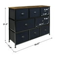 thumbnail image 3 of Sorbus Dresser Closet Drawer Organizers, Rustic Black, 3 of 8