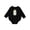 AB-Black, variant on Fireflies Summer Vacation Baby Fleece Bodysuit