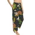 thumbnail image 2 of Fotbe Funny Sloths In The Forest Women's Pajama Pants,Sleepwear Pants,Pj Bottoms Drawstring And Pockets-Small, 2 of 9