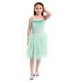 thumbnail image 3 of IBTOM CASTLE Kids Toddler Girls Princess Ballerina Dress Pageant Birthday Party Prom Wedding Formal Short Gown 18-24 Months Green, 3 of 8