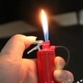 thumbnail image 2 of Gadget Fire Extinguisher Design Flame Lighter with LED Flashlight - Red, 2 of 3