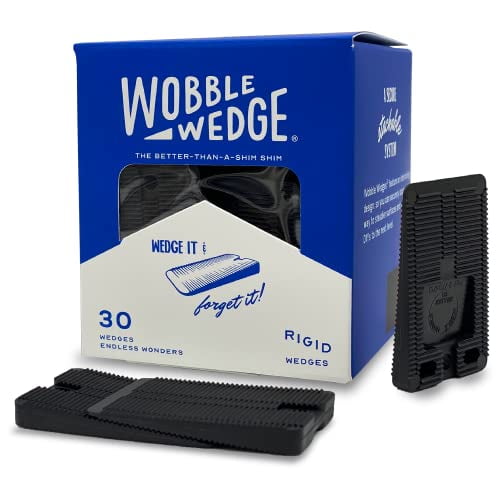 Wobble Wedges Rigid Plastic Shims, 30 Pack MultiPurpose Shim Wedges