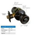 thumbnail image 5 of Design House Terrace Oil Rubbed Bronze Privacy Bed and Bath Door Knob, 5 of 11