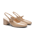 thumbnail image 4 of DREAM PAIRS Women's Mary Jane Low Chunky Heels Slingback Closed Square Toe Dress Shoes Wedding Party Work Office Pumps Shoes, 4 of 6