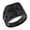 Black, variant on Men's Stainless Steel Cross Signet Band Ring Christian Cross Ring Religious Jewellery Silver Size 9