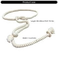 thumbnail image 3 of Thick Rope Braided Belt Adjustable Waistband Retro Waist Sash Girdle for Heans Pants Cotton Linen Accessory, 3 of 9