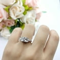 thumbnail image 2 of Art Deco Design Ring Princess Cut CZ 925 Sterling Silver Size 10, 2 of 6