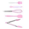 thumbnail image 2 of 5Pcs/Set Silicone Kitchen Cooking Tool Scraper Eggs Beater Decorating Pen Oil Brush Food Clip, 2 of 6