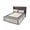 Black Cream, variant on Gray Geometric Bed Skirt Twin Size 18 Inch Drop, White Greek Key Design Burlap Modern Art Wrap Around Bed Skirts Set - 1 Bed Sheet & 1 Pillowcase(30"x20"), Dust Ruffle Bedding Sets