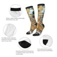 thumbnail image 6 of Daiia Sports Socks Mallard Ducks Printed Novelty Crew Socks for Men Women Knee High Socks Cotton Socks Soft & Breathable Support Unisex Socks, 6 of 9