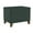 Green, variant on Rectangular Fabric Upholstered Wooden Ottoman with Lift Top Storage in Brown