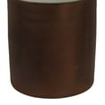 thumbnail image 4 of Ceramic Round Shaped Vase with Dual Tone Look, Medium, White ,Saltoro Sherpi, 4 of 5