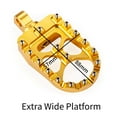 thumbnail image 5 of Hopider CNC Wide Foot Pegs 360° Roating MX Chopper Bobber Style for harley Dyna Sportster Fatboy Iron 883,Gold, 5 of 7