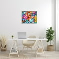 thumbnail image 3 of Stupell Industries Urban Heart Graffiti Collage Abstract Painting Gray Framed Art Print Wall Art, 30 x 24, 3 of 9